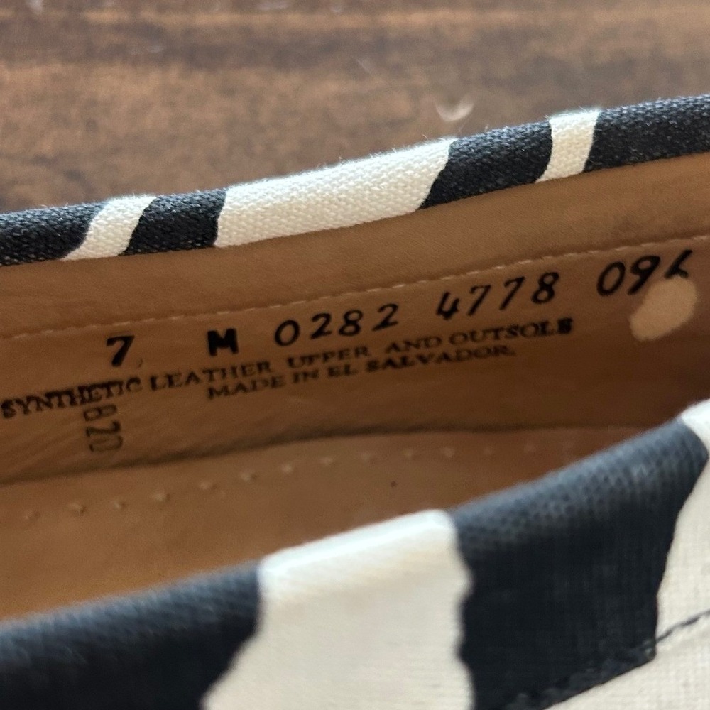 G.H. Bass Weejuns Tassel Loafers 7 Black White Zebra Animal Print Safari Preppy - Picture 7 of 10